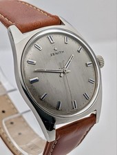 Zenith Manual Wind Cal 2542 Steel 35mm Silver Dial Vintage Watch – Working comprar usado  Enviando para Brazil