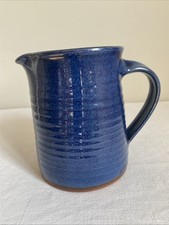 Blue earthenware jug for sale  CAMBRIDGE