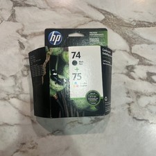 Cartucho de tinta HP 74 75 genuíno combo-para impressora HP C4580 C5580-OEM EXP-JUL 2022 comprar usado  Enviando para Brazil