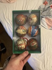 Weihnachtskugeln pappmache ret gebraucht kaufen  Fürth
