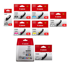 Cartuchos de tinta genuínos Canon PGI-570 PGI-570XL CLI-571 CLI-571XL ENTREGA GRATUITA! comprar usado  Enviando para Brazil