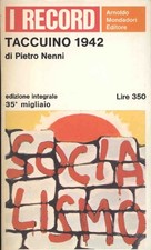 Taccuino 1942 nenni usato  Domodossola