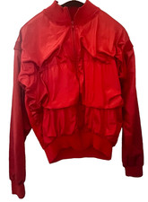 Red cycling jacket for sale  NEWPORT