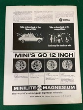 Minilite magnesium wheels for sale  BRISTOL