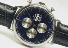 Relógio masculino automático Edox LES BEMONTS cronógrafo 01120 azul masculino data do dia comprar usado  Enviando para Brazil