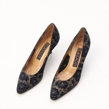 Casadei Złote brokatowe welurowe czółenka Spiczaste palce Kotek Obcasy Rozmiar US 9 / EU 39, używany na sprzedaż Casadei Złote brokatowe welurowe czółenka Spiczaste palce Kotek Obcasy Rozmiar US 9 / EU 39, używany na sprzedaż  PL