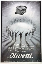 Pubblicita 1928 olivetti usato  Biella
