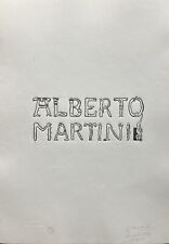 Alberto martini incisione usato  Torino