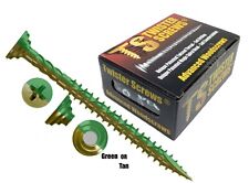 TwisterScrews E-Coat Decking Screws Superior Electropolyseal revestido em bronzeado/verde comprar usado  Enviando para Brazil