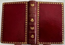 Women’s Female Almanac 1814 gorgeous red gilt morocco leather book engravings comprar usado  Enviando para Brazil