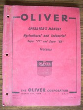 Oliver super super for sale  Frankenmuth