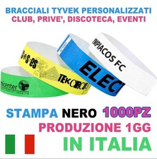 Braccialetti tyvek personalizz usato  Agrigento