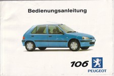 PEUGEOT 106 Bedienungsanleitung 2000 Betriebsanleitung Handbuch Bordbuch BA comprar usado  Enviando para Brazil