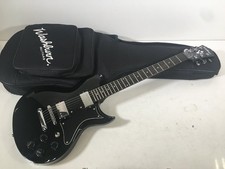 Guitarra elétrica Washburn WI-64 preta feita na Indonésia S/N 08110787 com bolsa Gig comprar usado  Enviando para Brazil