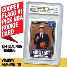 2025 Panini COOPER FLAGG #NBADN-1 NBA #1 Draft Pick Rookie Card RC - GEM ESTADO PERFEITO 10 comprar usado  Enviando para Brazil