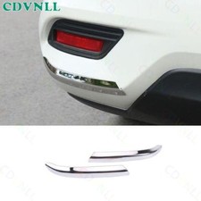 Para Nissan Sentra Sylphy 2013-2019 aço cromado exterior para-choque traseiro queixo labial 2* comprar usado  Enviando para Brazil