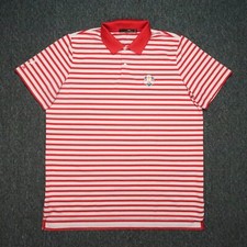 Usado, Camisa polo masculina RLX extra grande listrada branca vermelha Ralph Lauren EUA 2016 xícara GG comprar usado  Enviando para Brazil