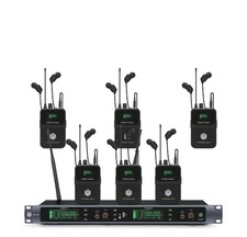 Sistema de monitor intra-auricular sem fio EM200 UHF 2 canais 6 bodypacks monitoramento com... comprar usado  Enviando para Brazil