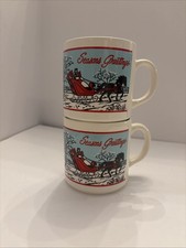 2 christmas coffee mugs for sale  Conway