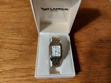 Ted Lapidus "Mathey-Tissot" 18K GP relógio traseiro de aço inoxidável comprar usado  Enviando para Brazil