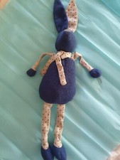 Doudou lapin bleu d'occasion  France