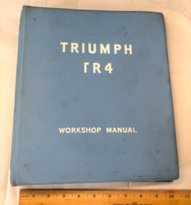 1962 Triumph TR4 Roadster Conversível Loja Oficina Manual de Serviço 510322 Fichário comprar usado  Enviando para Brazil