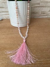 Collier quartz rose d'occasion  Lusigny-sur-Barse