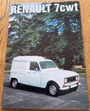 Folheto de carro van RENAULT 7cwt do Reino Unido. Catálogo/literatura 1976? Renault 4 comprar usado  Enviando para Brazil
