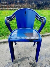 Stackable steel chairs for sale  CROYDON