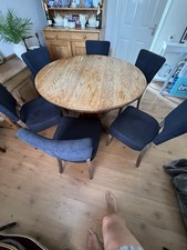 Solid oak dining for sale  PETERBOROUGH