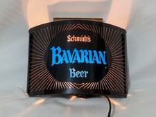 Raro Vintage Schmidt's Cerveja Bávara Iluminação Placa Exibição Bancada Parede Anúncio comprar usado  Enviando para Brazil