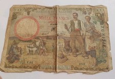 Billet tunisie 1000 d'occasion  Brunoy