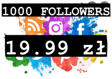 Używany, 1000 Followers Real Tanie Dobijanie na sprzedaż  PL