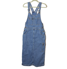 Vestido Levis Bib Vintage Tamanho P Anos 90 Retro Cargo Jumper Maxi Midi 51" Raro comprar usado  Enviando para Brazil