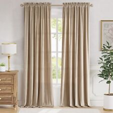 Latte velvet curtains for sale  Houston