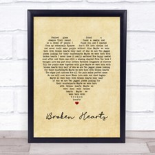 Broken hearts vintage for sale  UK