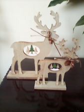 Pair wooden xmas for sale  FALKIRK