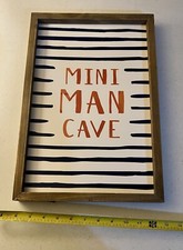 Placa de caverna mini homem decoração quarto de menino ou berçário engraçado rústico parede pendurada presente comprar usado  Enviando para Brazil