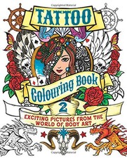 Tattoo colouring book for sale  UK