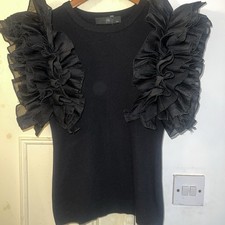 Black frill shoulder for sale  CATTERICK GARRISON