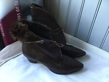 Bottines lacees cuir d'occasion  Saint-Malo