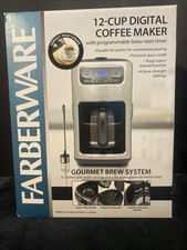 12 xícaras sistema de cerveja gourmet cafeteira digital Farberware nova caixa aberta, usado comprar usado  Enviando para Brazil
