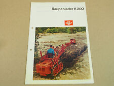 Prospekt k200 raupenlader gebraucht kaufen  Merseburg