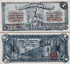 México 1 Peso Toluca 1915, UNC-, P-S881 segunda mano  Embacar hacia Mexico