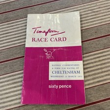 Timeform race card for sale  WARWICK