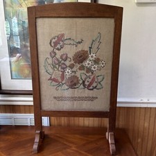 Antique needlepoint fire for sale  Saline