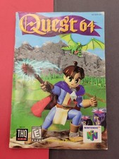 Quest 64 N64 Nintendo 64 somente manual de instruções comprar usado  Enviando para Brazil