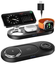Carregador sem fio 3 em 1, estação de carregamento nano magnética para iPhone para dispositivos Apple comprar usado  Enviando para Brazil