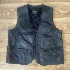 Vintage black leather for sale  ST. HELENS