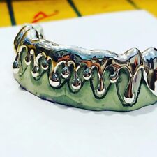 Grelha estilo gotejamento prata esterlina 925 sólida Grillz, usado comprar usado  Enviando para Brazil